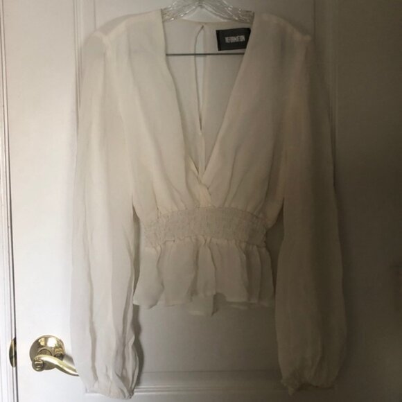Reformation Tops - Reformation White Blouse